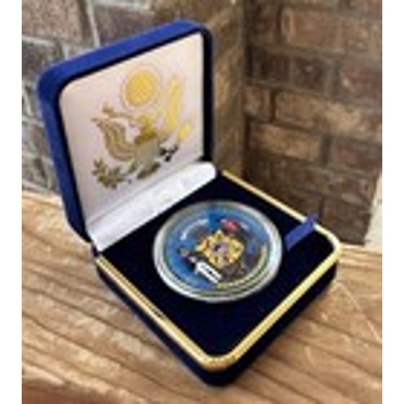 Department of Energy (DOE) Challenge Coin With Blue Velvet Case. Fast Shipping!