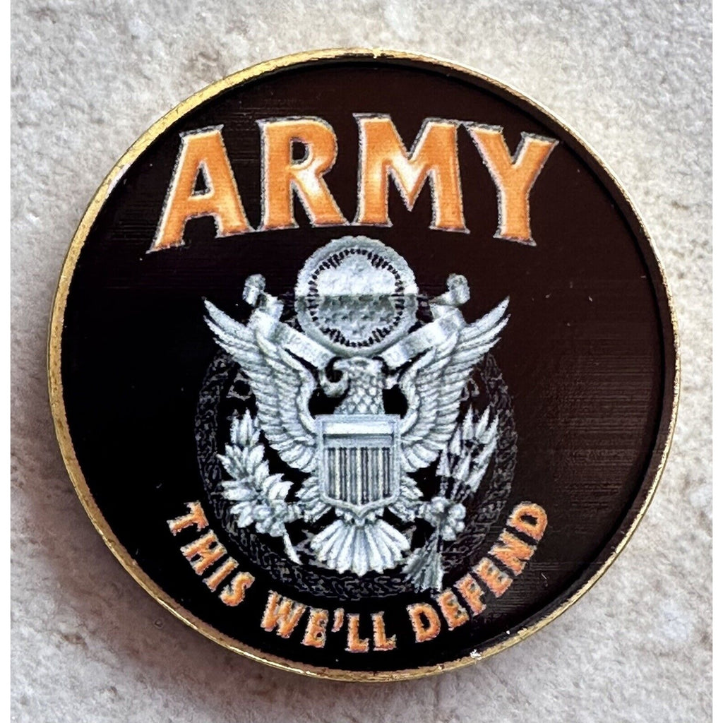 US Army Airborne Military Challenge Coin ~ This We’ll Defend with velvet case