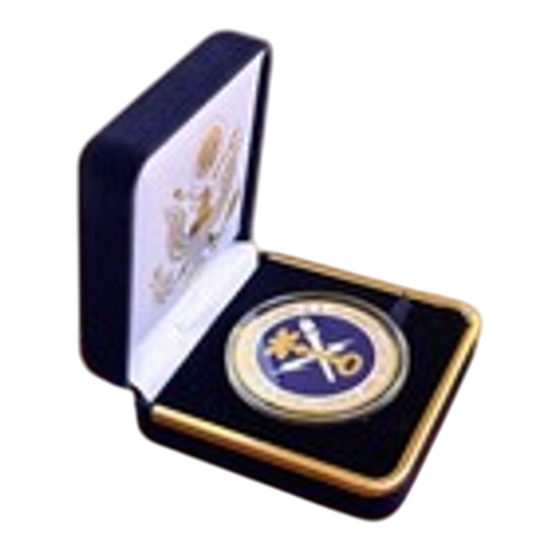 Department of Energy (DOE) Challenge Coin With Blue Velvet Case. Fast Shipping!
