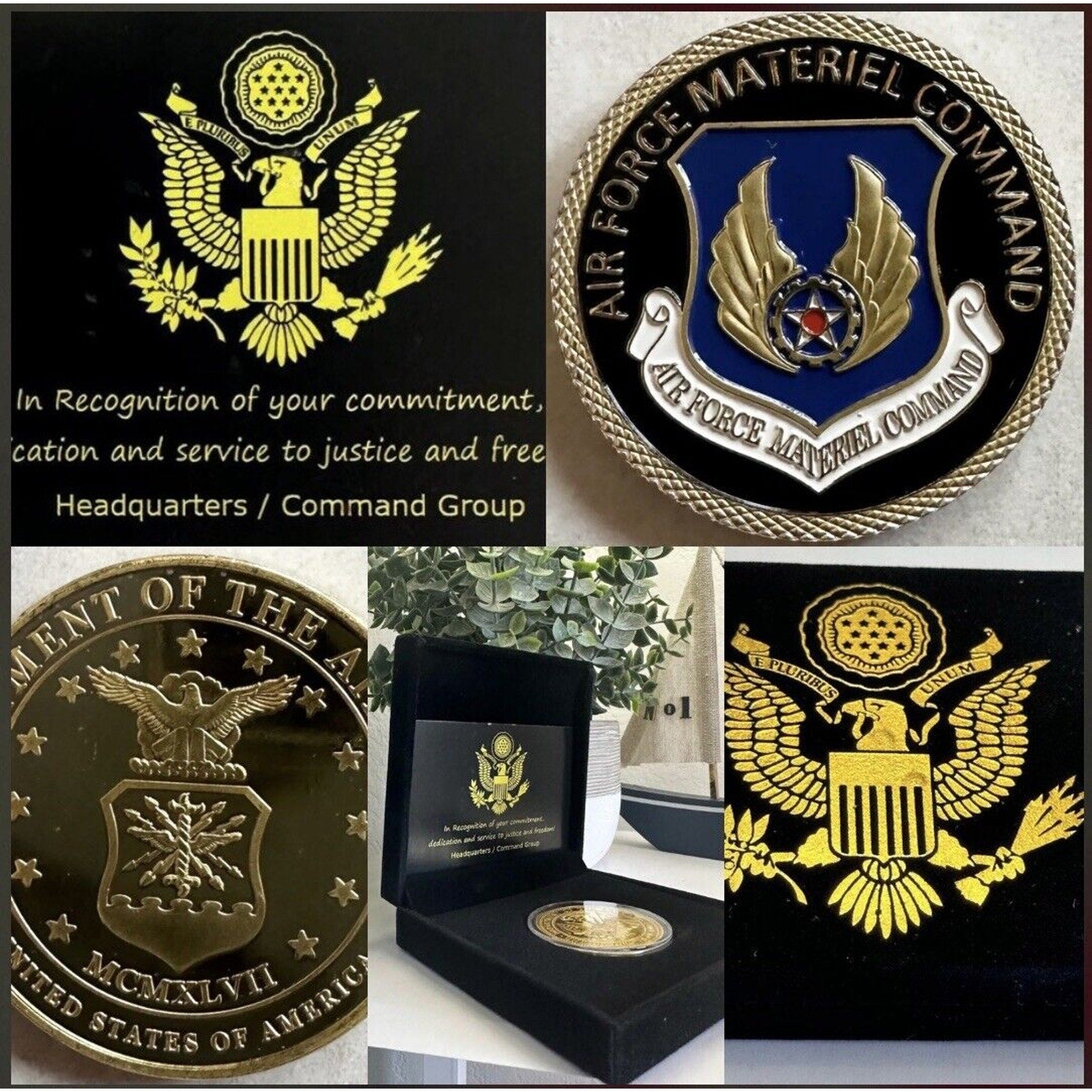 AIR FORCE MATERIAL COMMAND Challenge Coin USAF