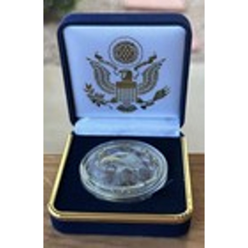 Department of Energy (DOE) Challenge Coin With Blue Velvet Case. Fast Shipping!