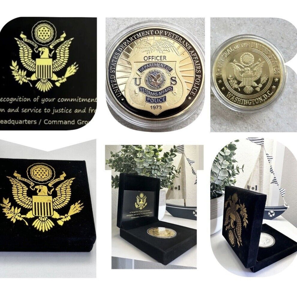VA U S Dept of Veterans Affairs Police Challenge Coin. New! Fast Shipping USA