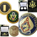 2pcs Army Rank 2LT 2nd O-2 And VIII Airborne Corps Coin