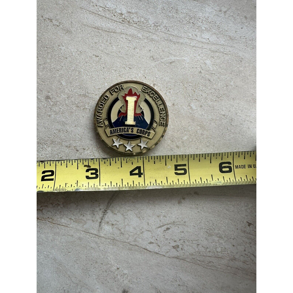 Original US Army 3 Star Of I Corps & Fort with Credential coin holder wallet