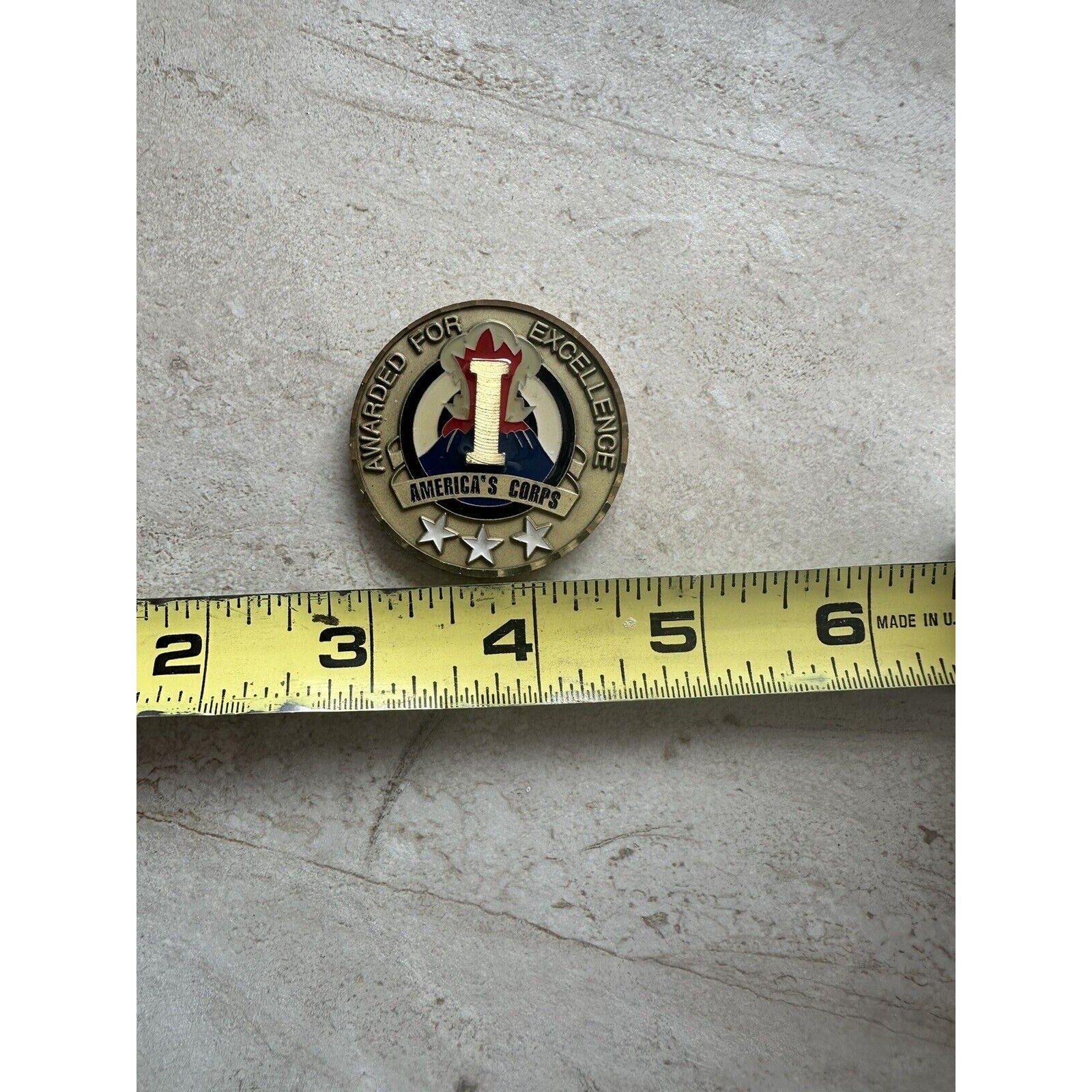 Original US Army 3 Star Of I Corps & Fort with Credential coin holder wallet