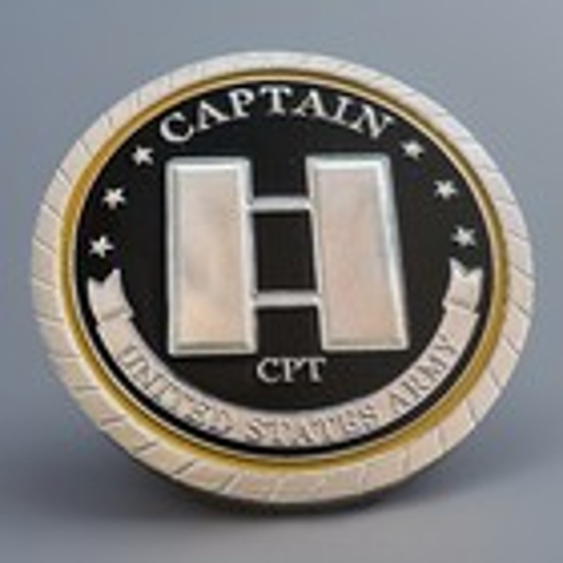 US ARMY CAPTAIN RANK CHALLENGE COIN MILITARY. New! Perfect Gift!