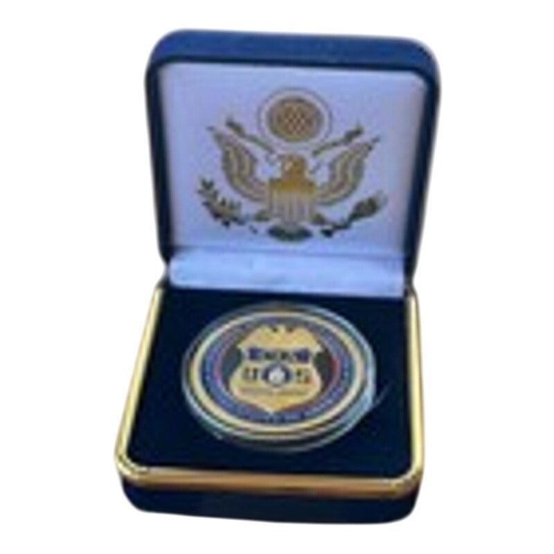 Department of Energy (DOE) Challenge Coin With Blue Velvet Case. Fast Shipping!