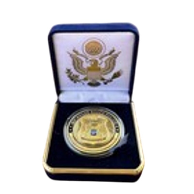 Department of Energy (DOE) Challenge Coin With Blue Velvet Case. Fast Shipping!