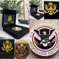 US Department Of Home land Security Challenge Coin With Retirement Award