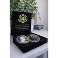 Trump Defiance: Assassination Attempt Commemorative Coin Set Collection 2 Pcs