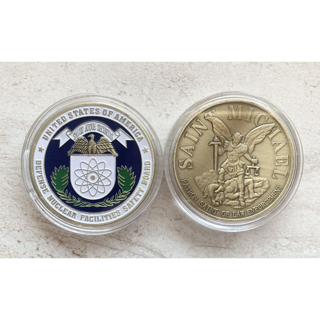 U.S DEFENSE NUCLEAR FACILITIES SAFETY BOARD COIN With Retirement Award