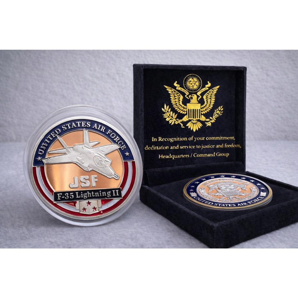 F-35 Lightning JSF USAF Air Force Navy Coin F-4 F-14 F-15 F-16 Archivemen Arward