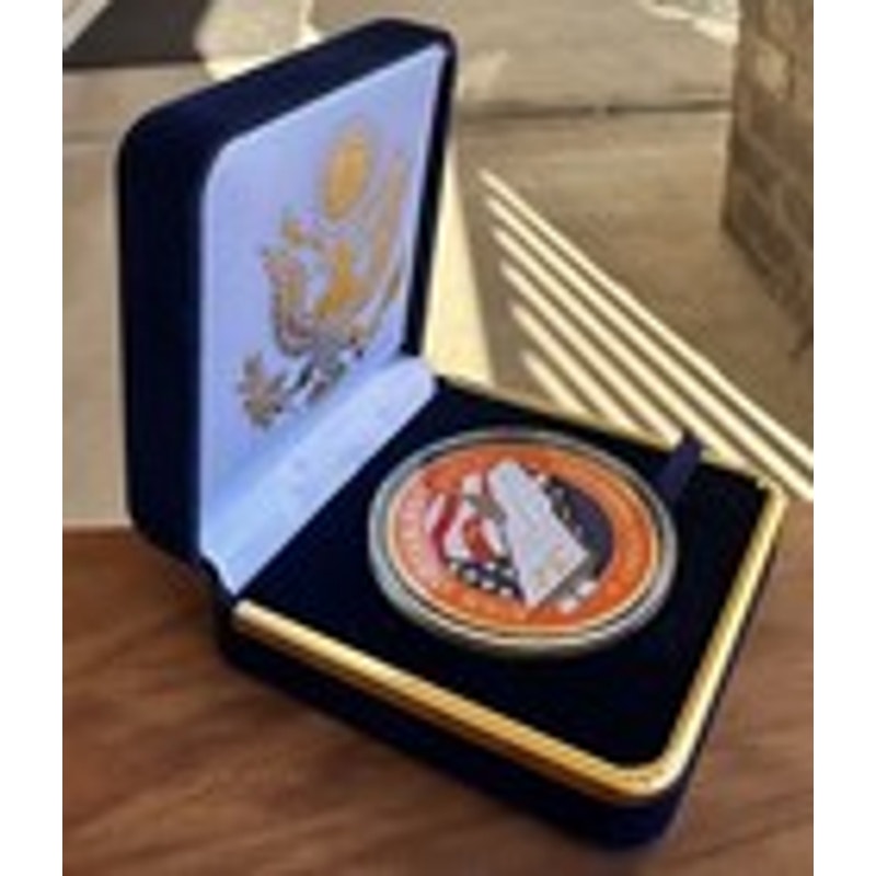 Department of Energy (DOE) Challenge Coin With Blue Velvet Case. Fast Shipping!