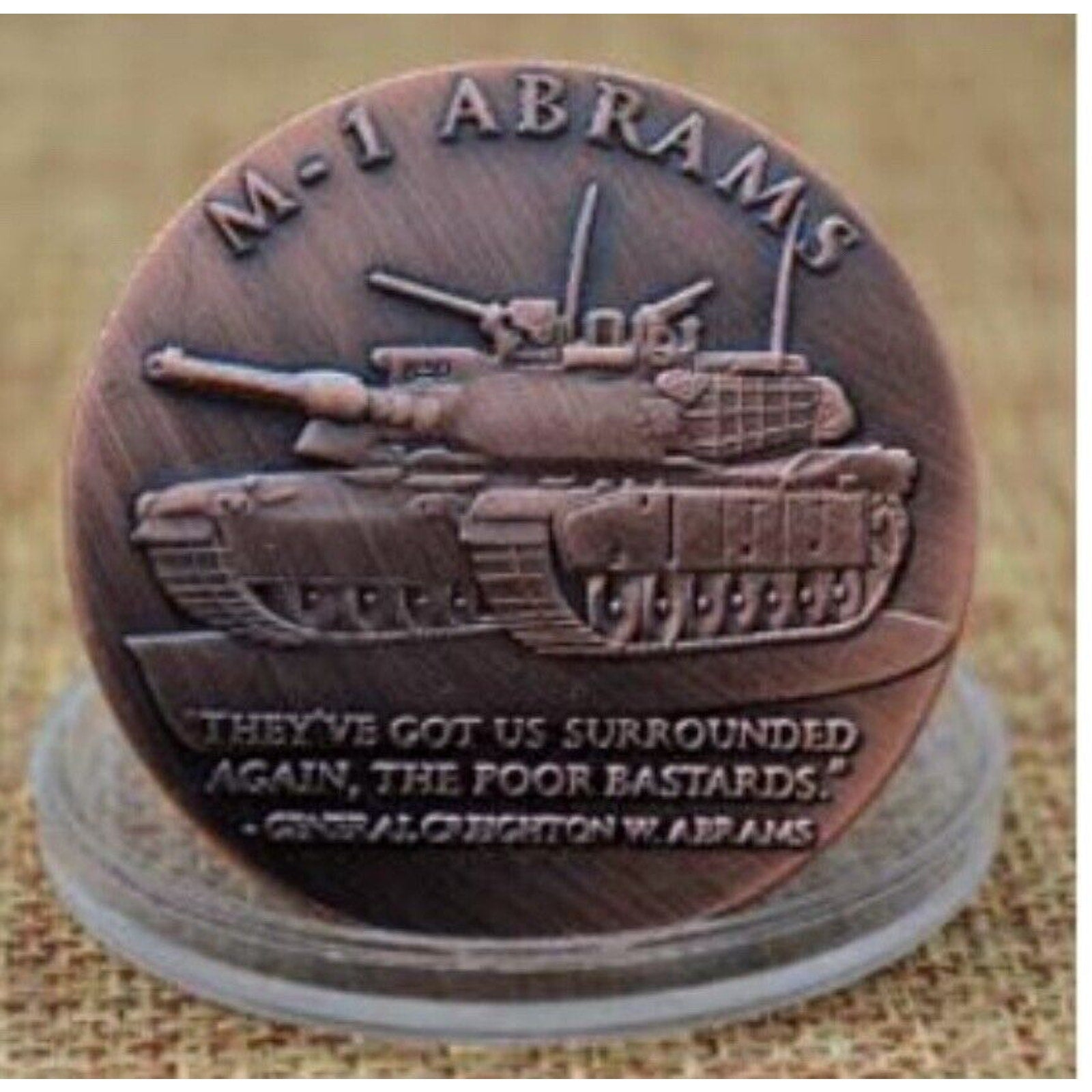 2pcs ARMY MARINE CORPS M-1 ABRAMS ARMY BATTLE TANK USMC LIC 23125 And Dog Tag