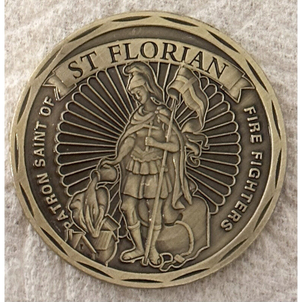 Patron Stain Of St Florian Fire Fighters Challenge Coin St Florian Local USA