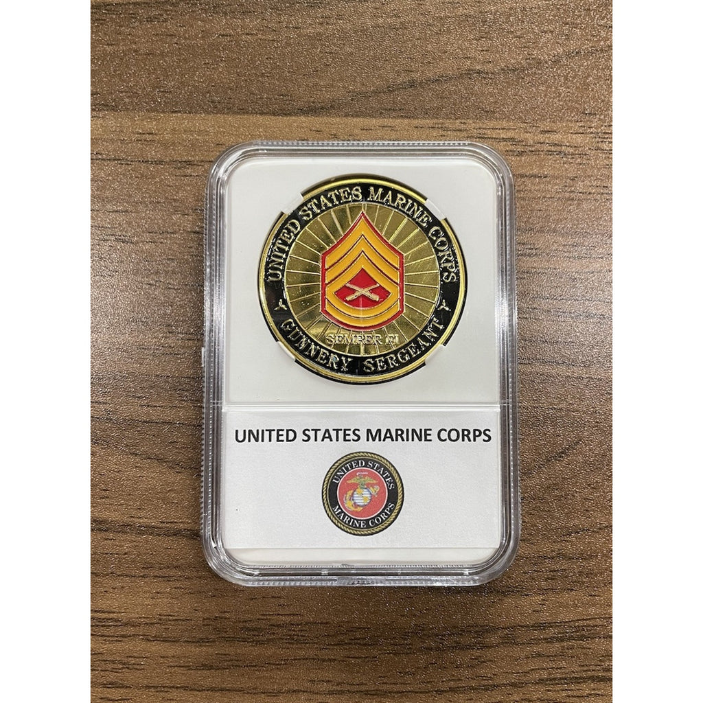 GUNNERY SERGEANT E-7 Rank USMC Marine Corps NCO Official LIC 23125
