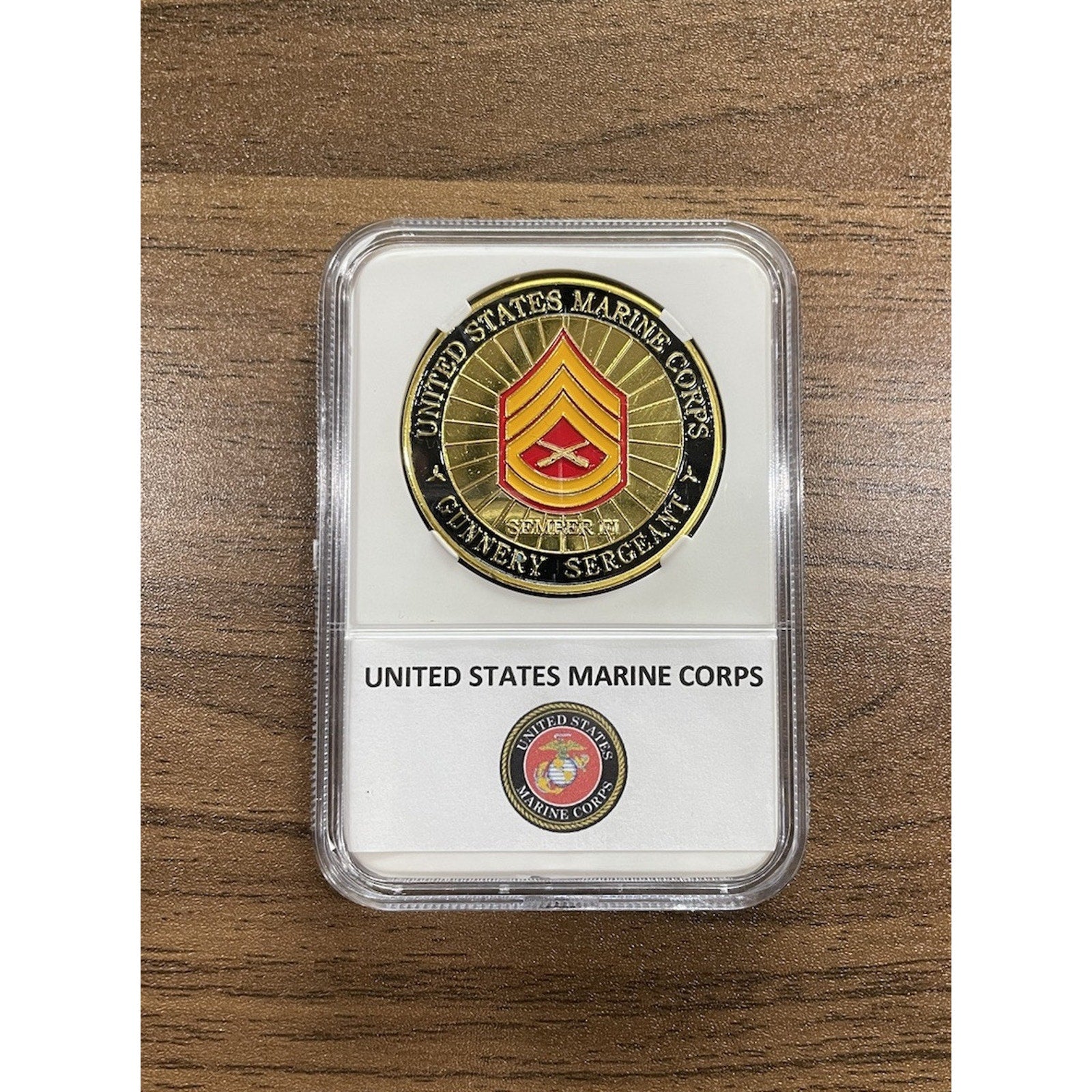 GUNNERY SERGEANT E-7 Rank USMC Marine Corps NCO Official LIC 23125