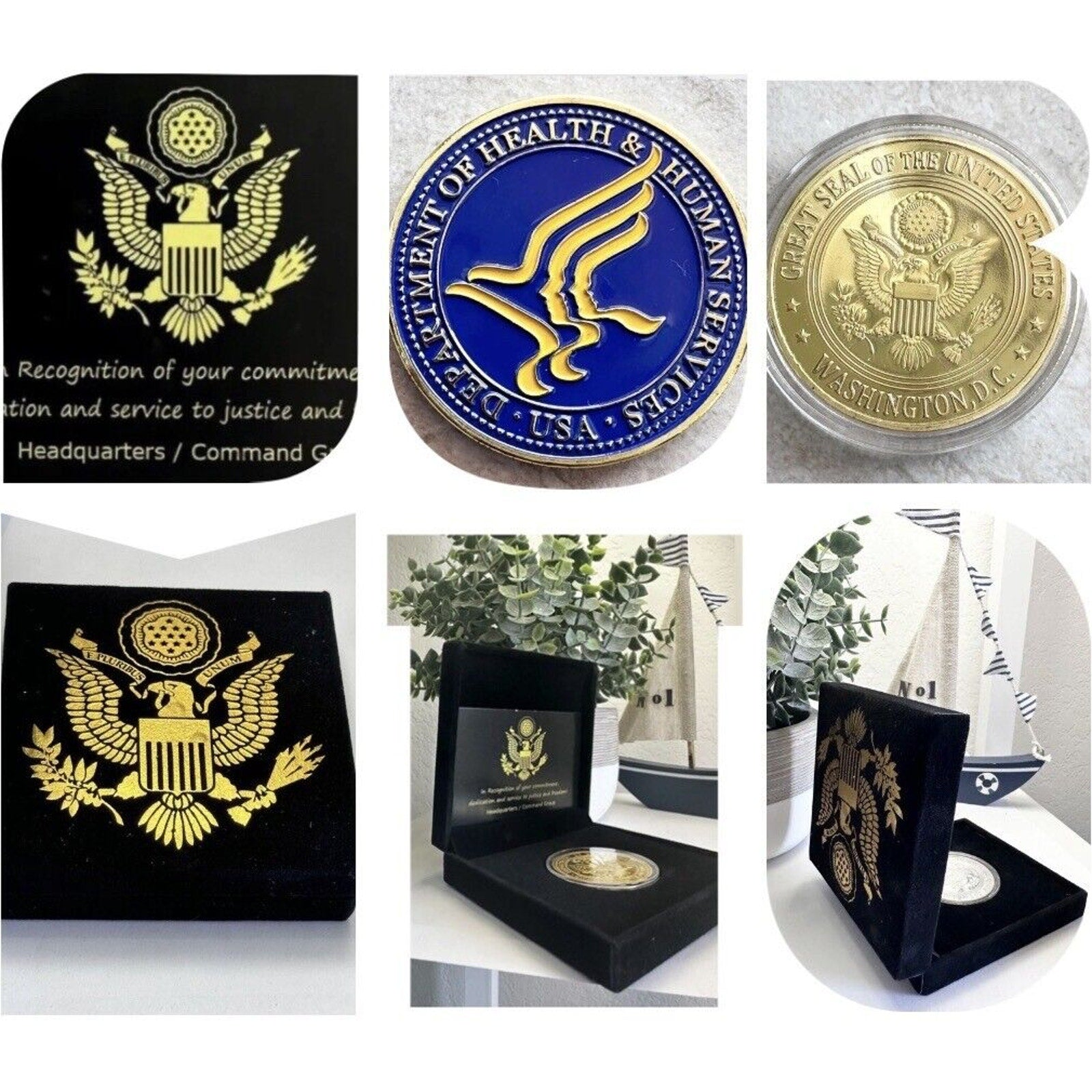 United States Department of Health & Human Services Challenge Coin USA
