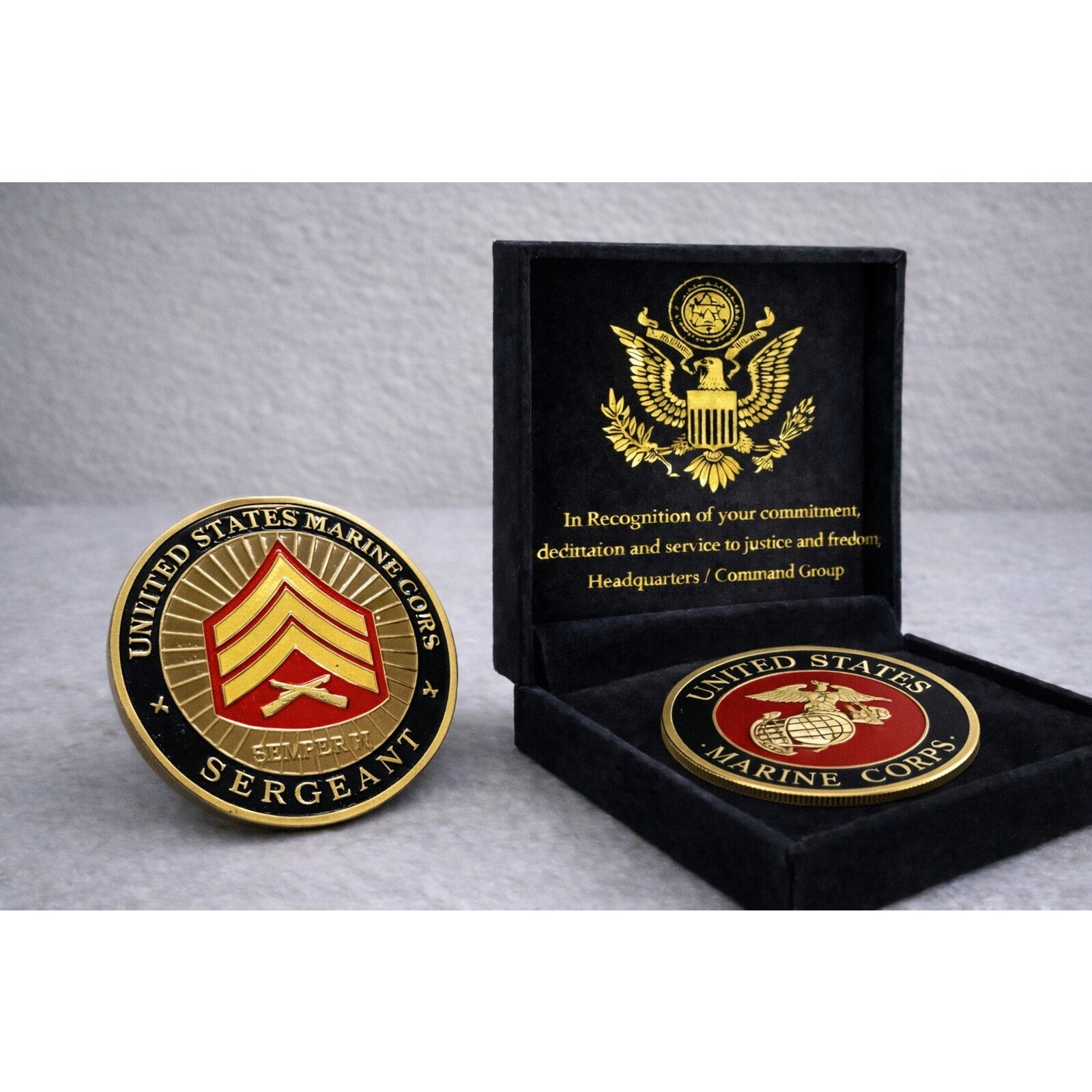 U.S. Marine Corps Corporal E-4 ·FAST SHIPPING· ·NEW· w/ Achievement Award
