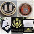 2pcs Army Rank Captain O-3 And CID Special Officer CHALLENGE COINS