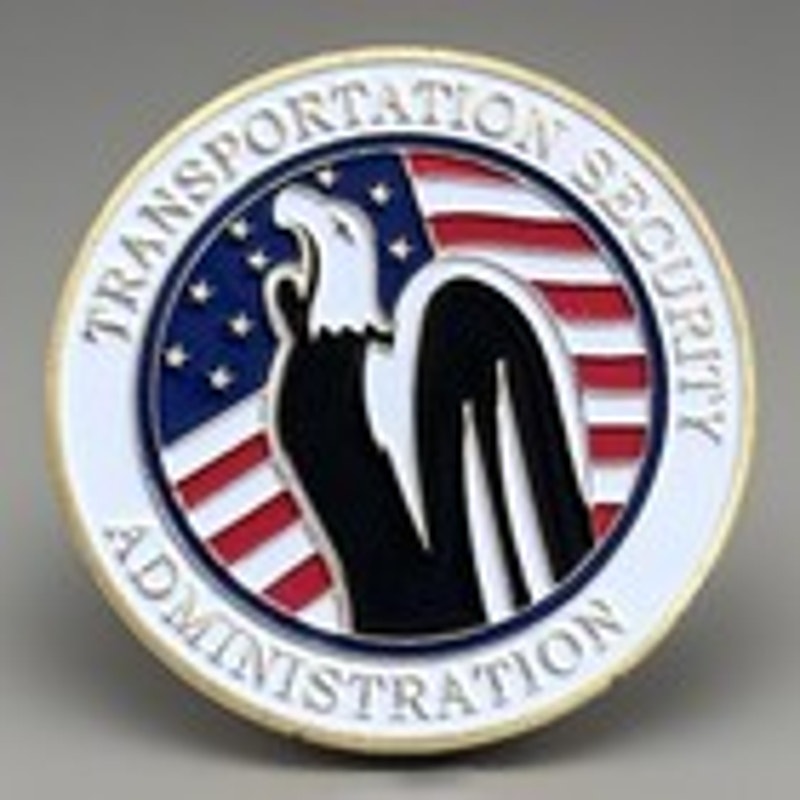 TRANSPORTATION SECURITY ADMINISTRATION (TSA) CHALLENGE COIN KEYCHAIN