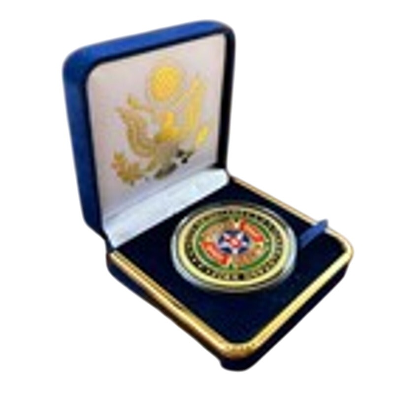 Department of Energy (DOE) Challenge Coin With Blue Velvet Case. Fast Shipping!