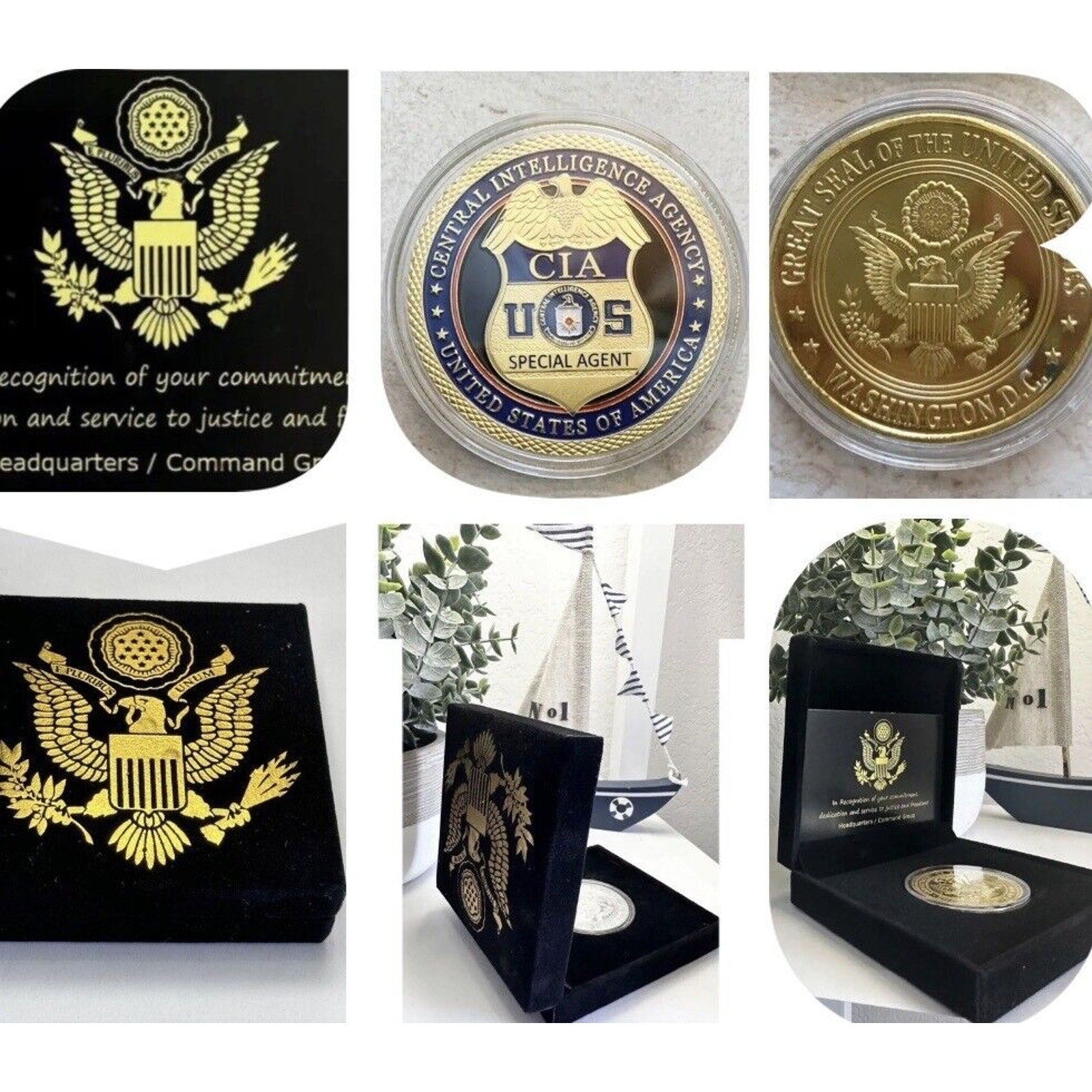 US Special Agent CIA Central Intelligence Agency Challenge Coin USA