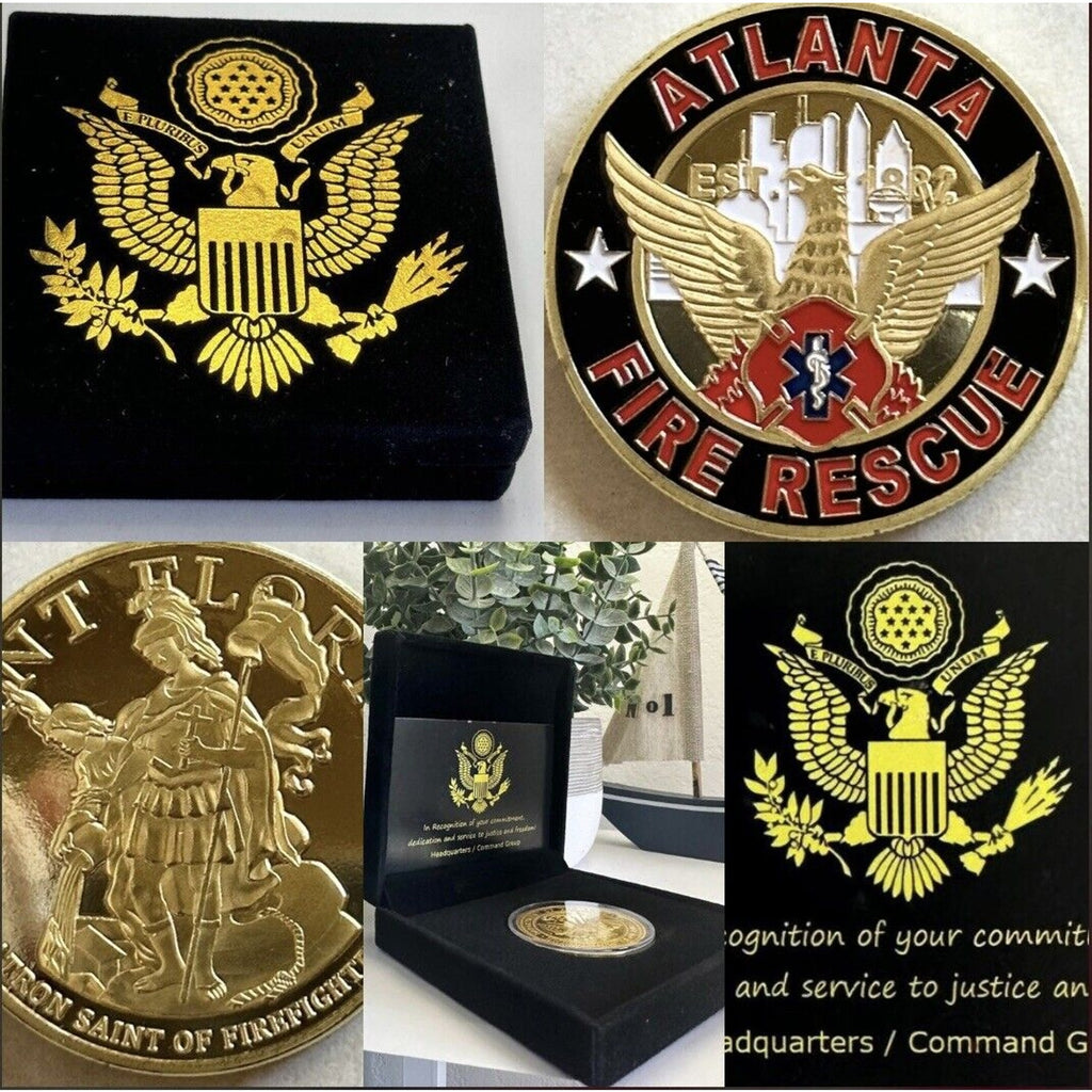 ATLANTA FIRE RESCUE DEPT. Challenge Coin USA