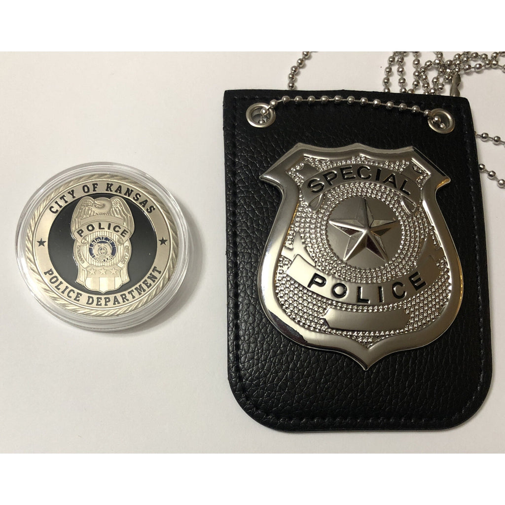 City of Kansas PD Police Department Agent Challenge Coin w/ Retirement Award