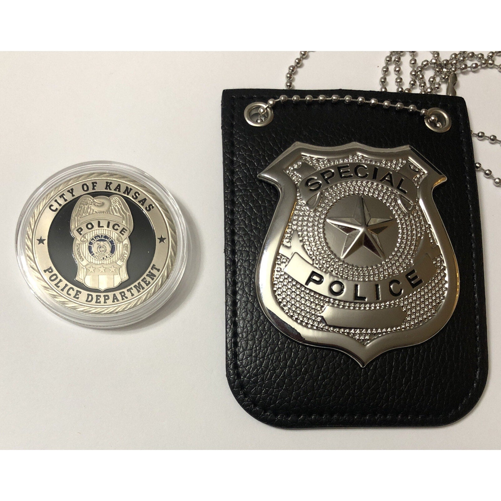 City of Kansas PD Police Department Agent Challenge Coin w/ Retirement Award