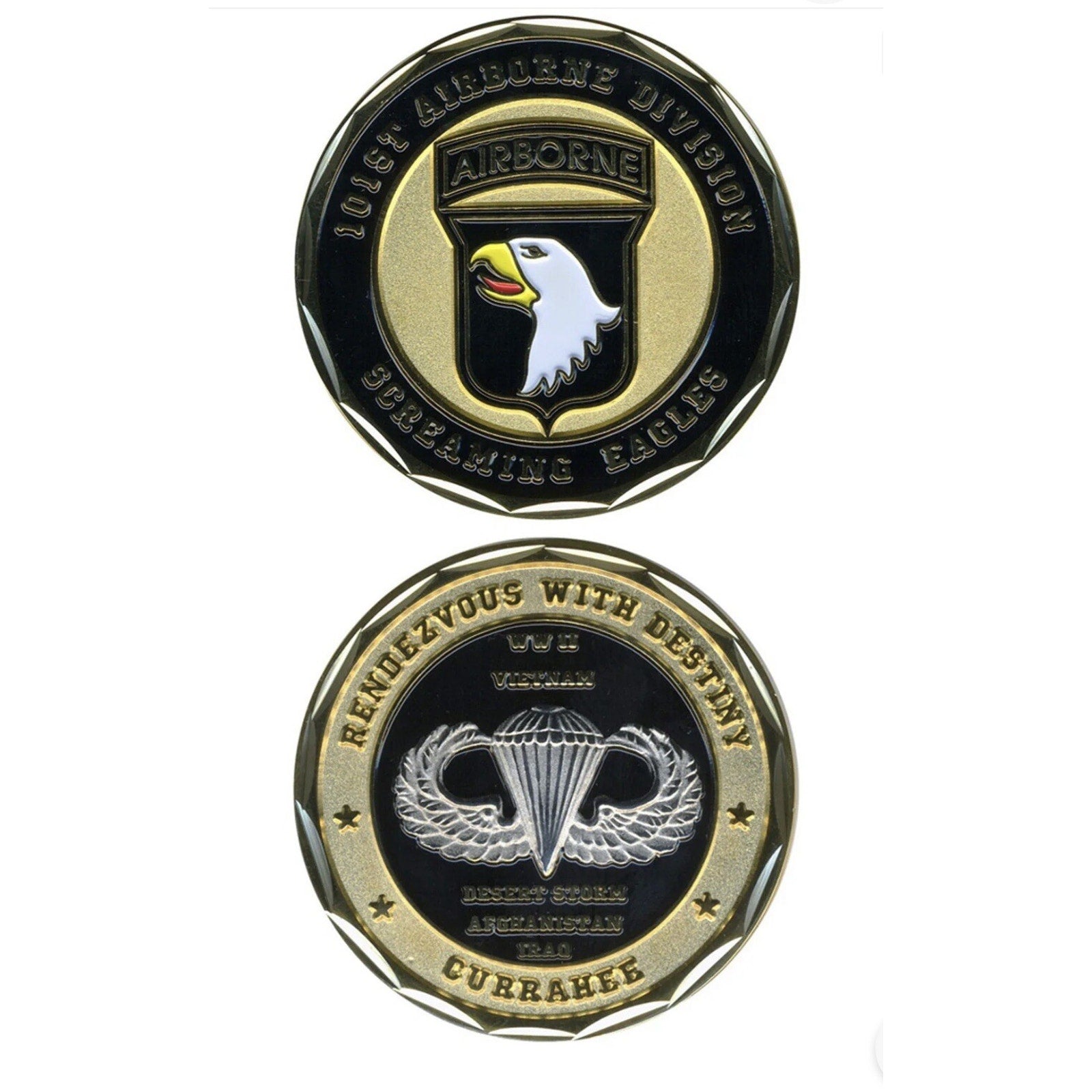 101st Airborne Air Assault Division / U.S. Army Screaming Eagles Challenge Coin