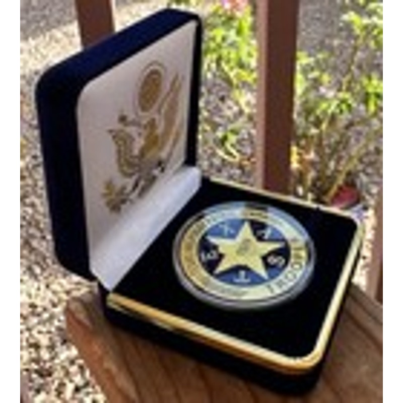 Department of Energy (DOE) Challenge Coin With Blue Velvet Case. Fast Shipping!
