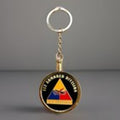US ARMY 1st ARMORED DIVISION "OLD IRONSIDES" Challenge Coin Keychain