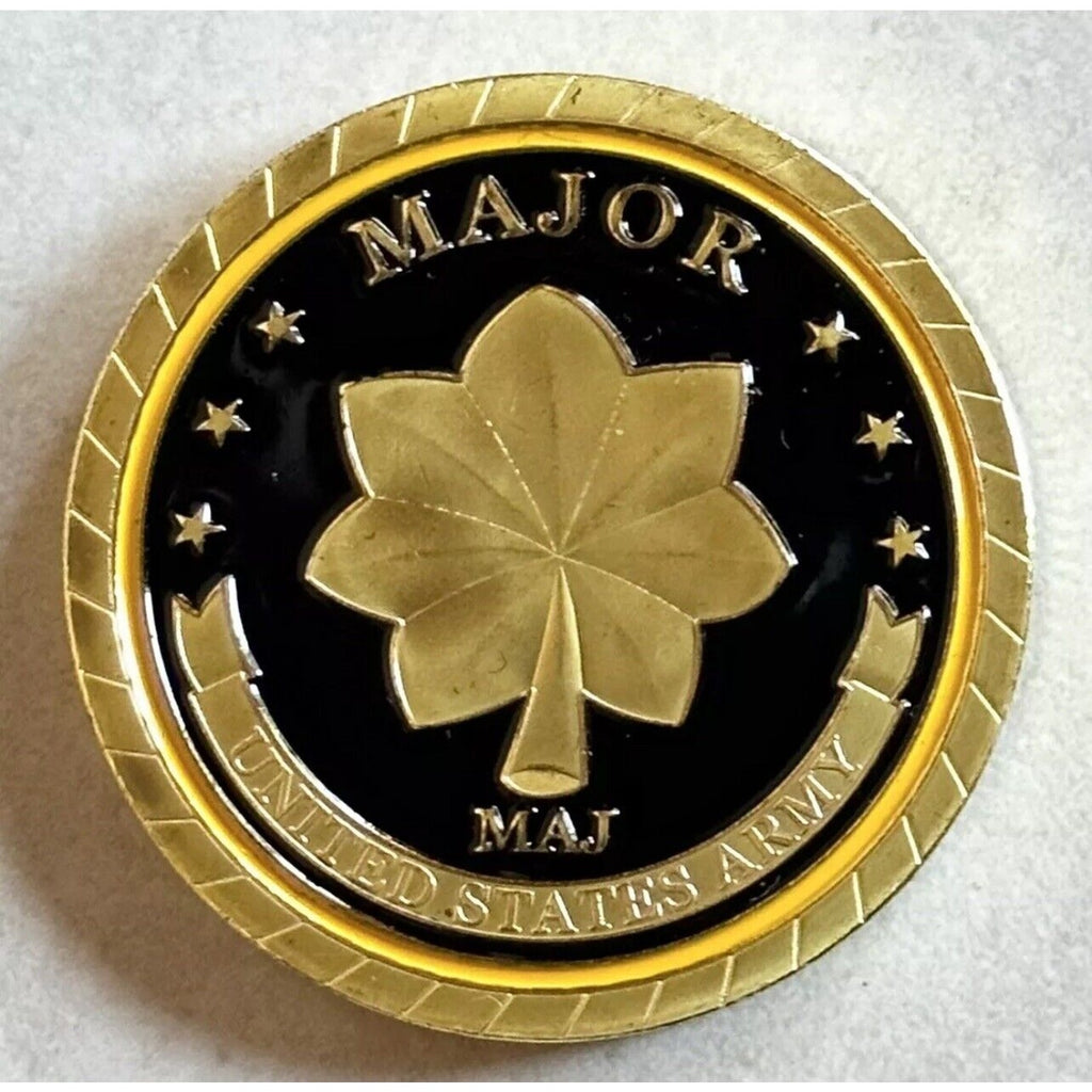 2pcs Army Rank Captain O-3 And RANK MAJOR CHALLENGE COIN