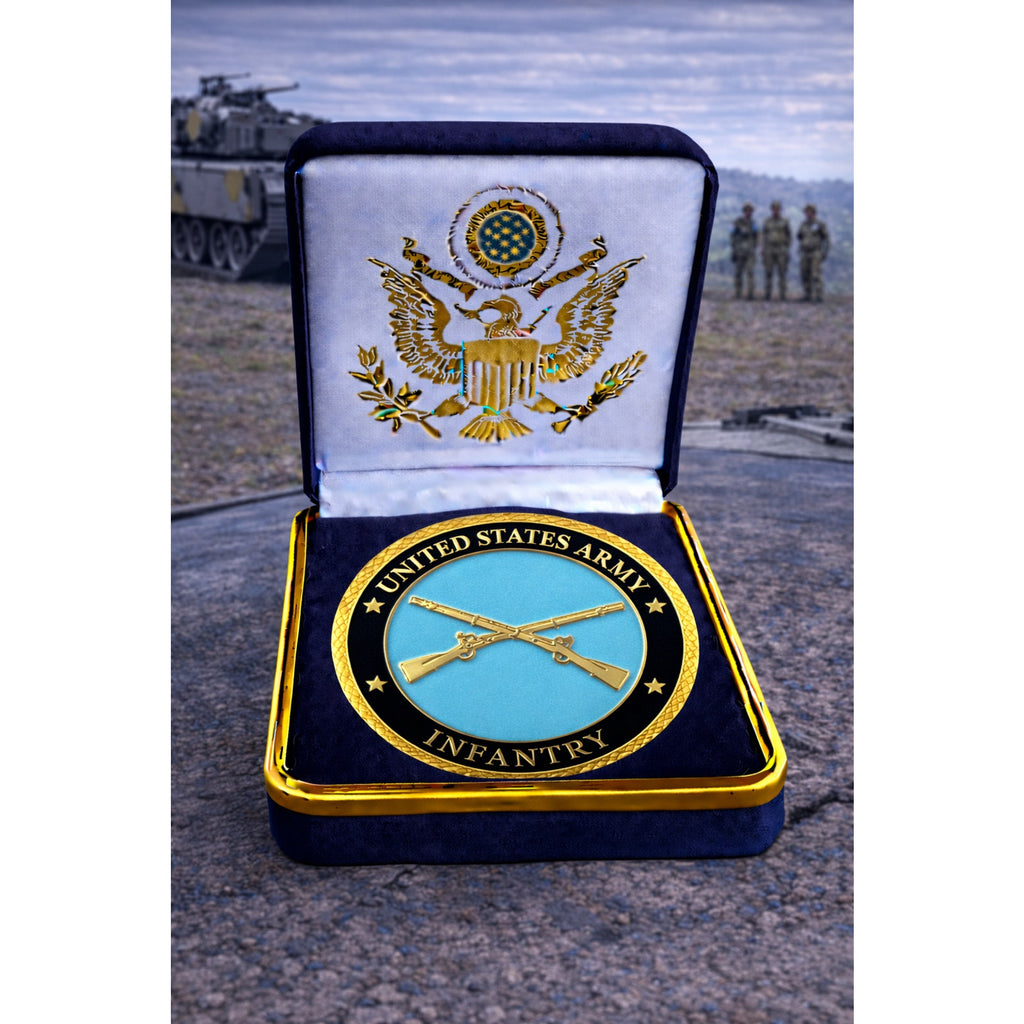 U.S. Army Infantry Challenge Coin ·FAST SHIPPING· ·NEW· with case