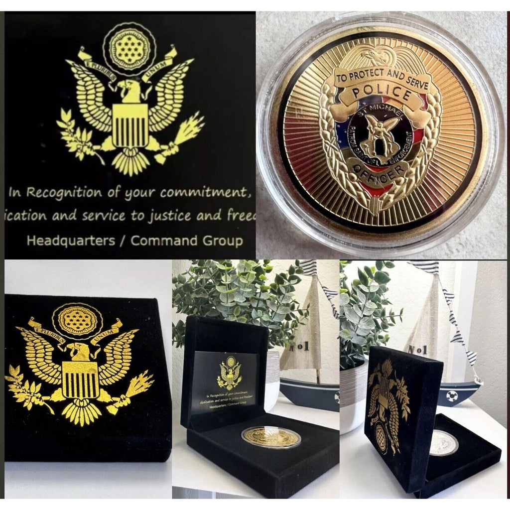 Badge Law Enforcement Protect Police Officer Department Challenge Coin
