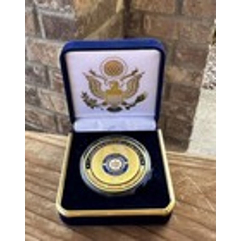 Department of Energy (DOE) Challenge Coin With Blue Velvet Case. Fast Shipping!