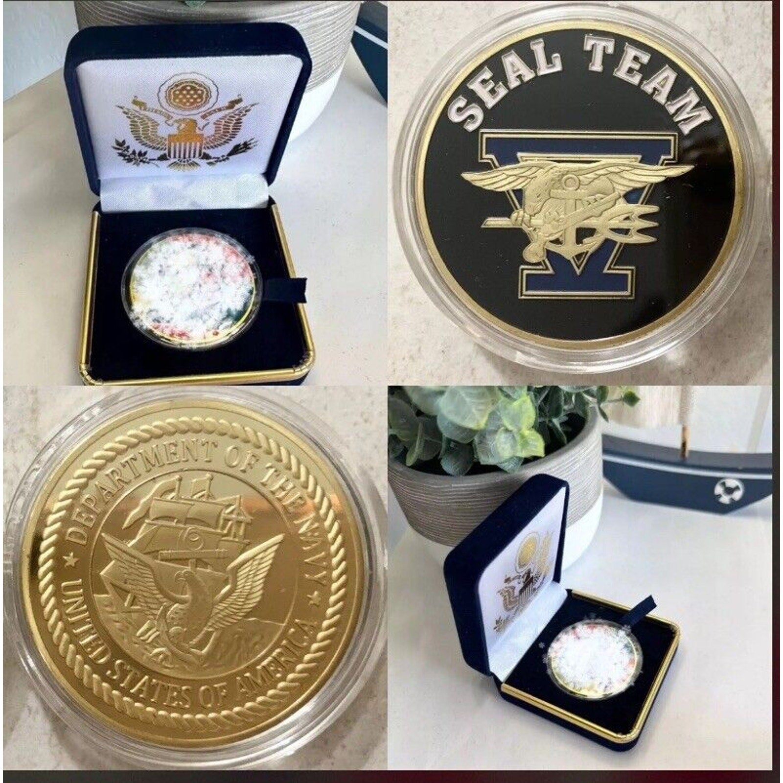 US Navy SEAL Team Five 5 Naval Special Warfare Command Presidential Gift Box