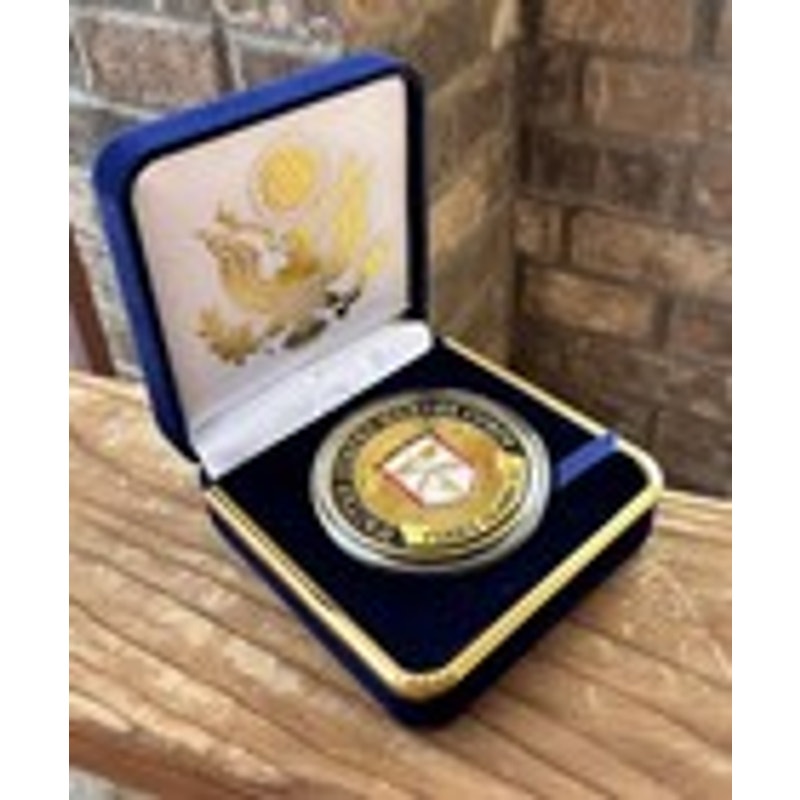 Department of Energy (DOE) Challenge Coin With Blue Velvet Case. Fast Shipping!