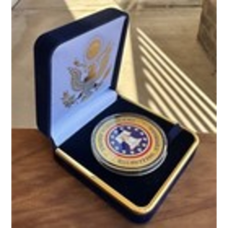 Department of Energy (DOE) Challenge Coin With Blue Velvet Case. Fast Shipping!