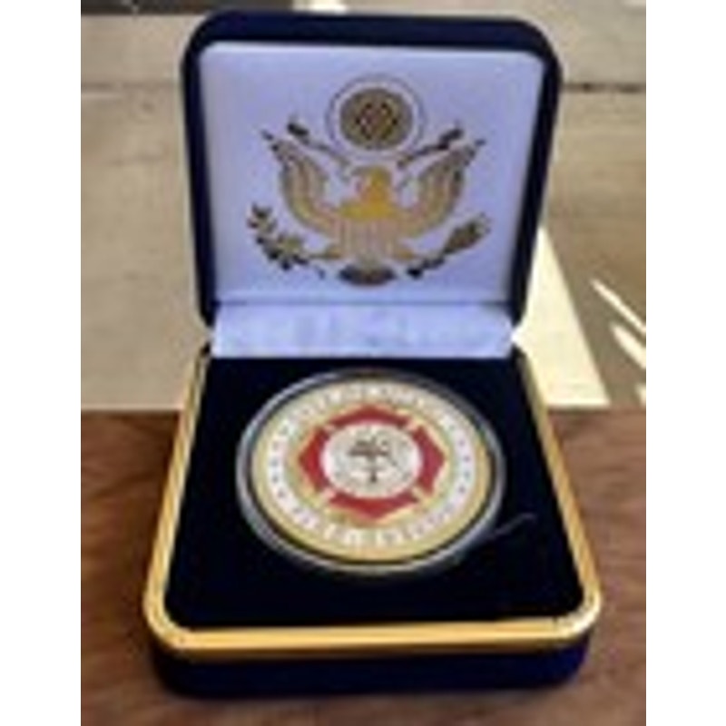 Department of Energy (DOE) Challenge Coin With Blue Velvet Case. Fast Shipping!