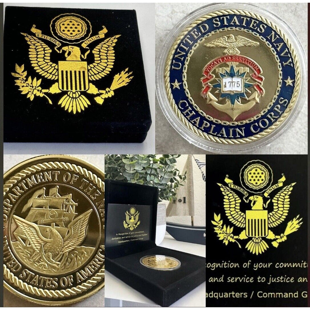 US NAVY CHAPLAIN CORPS USN / USMC Challenge Coin USA
