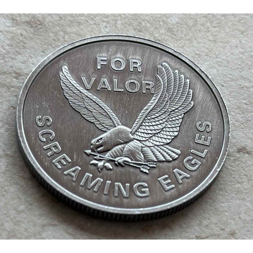 US ARMY 101ST AIRBORNE SCREAMING EAGLES Fort Campbell KY Challenge Coin w Box