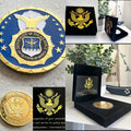 United States Air Force SECURITY FORCES Challenge Coin With Special Velvet Case