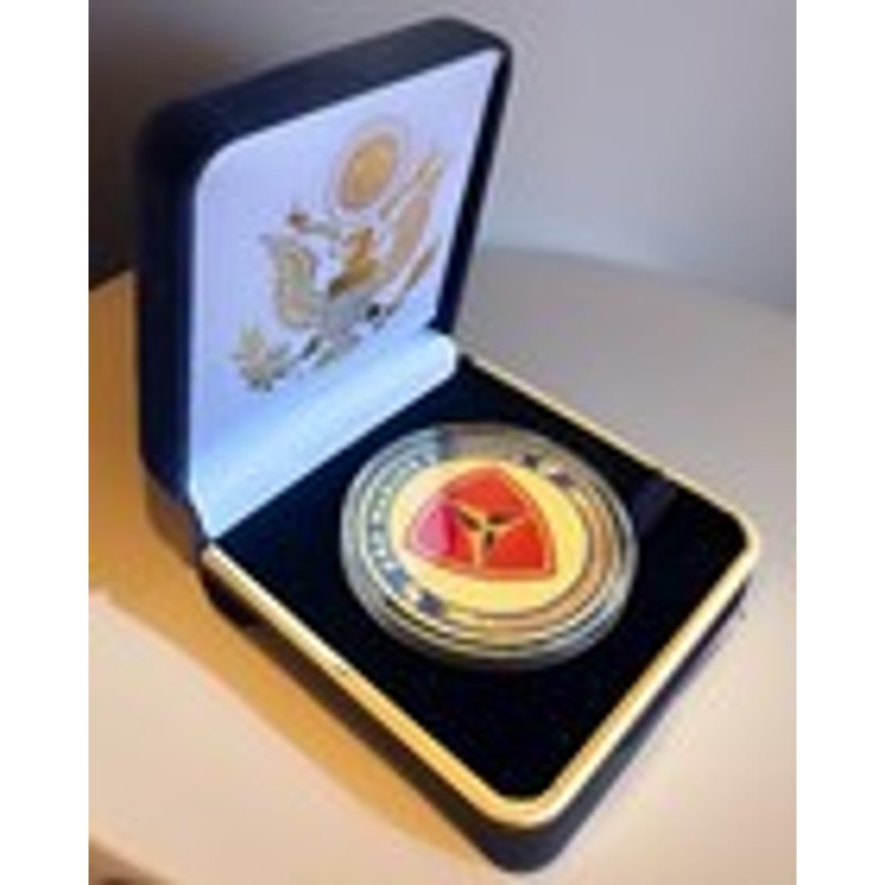 Department of Energy (DOE) Challenge Coin With Blue Velvet Case. Fast Shipping!