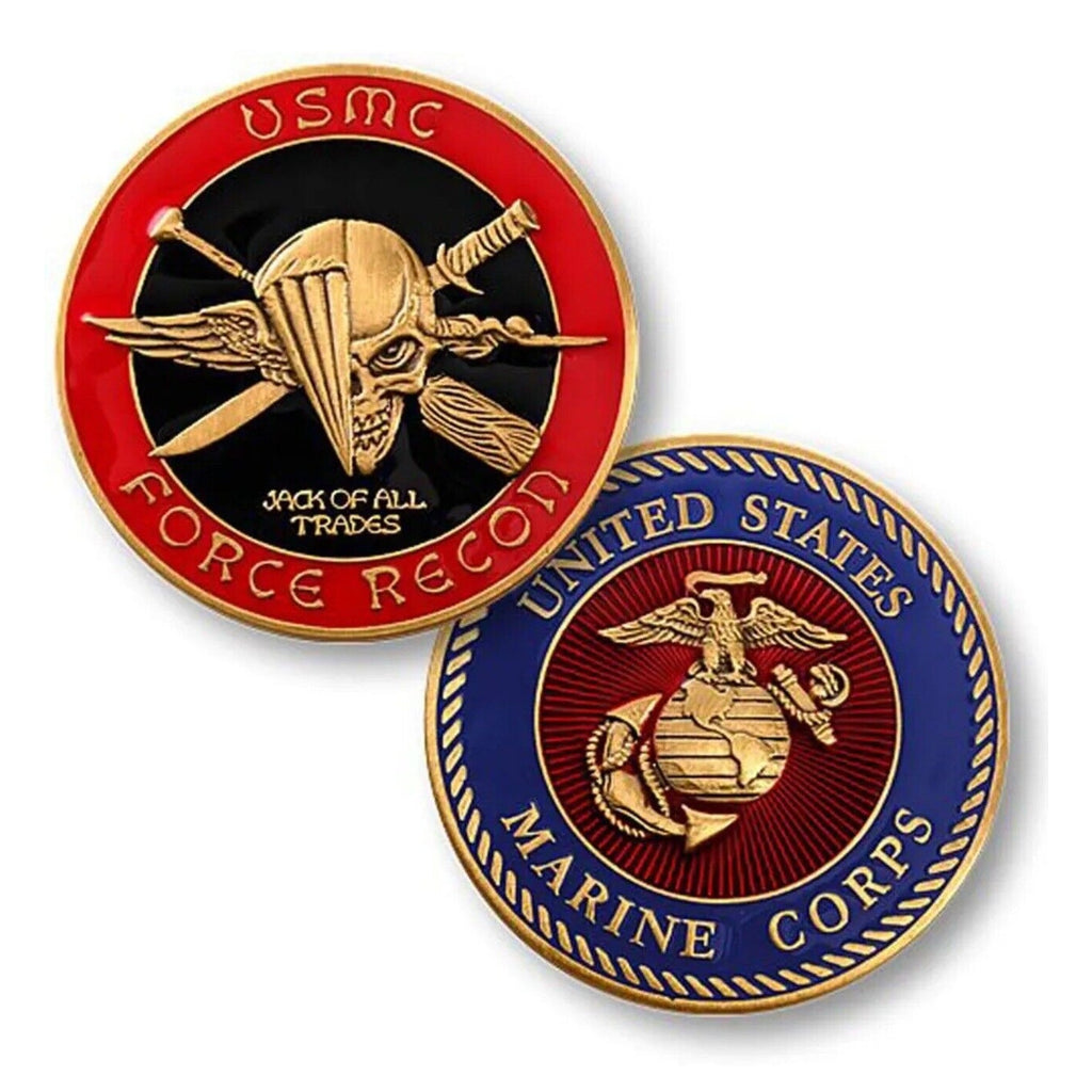 NEW USMC U.S. Marine Corps Force Recon Challenge Coin USMC Official LIC 23125