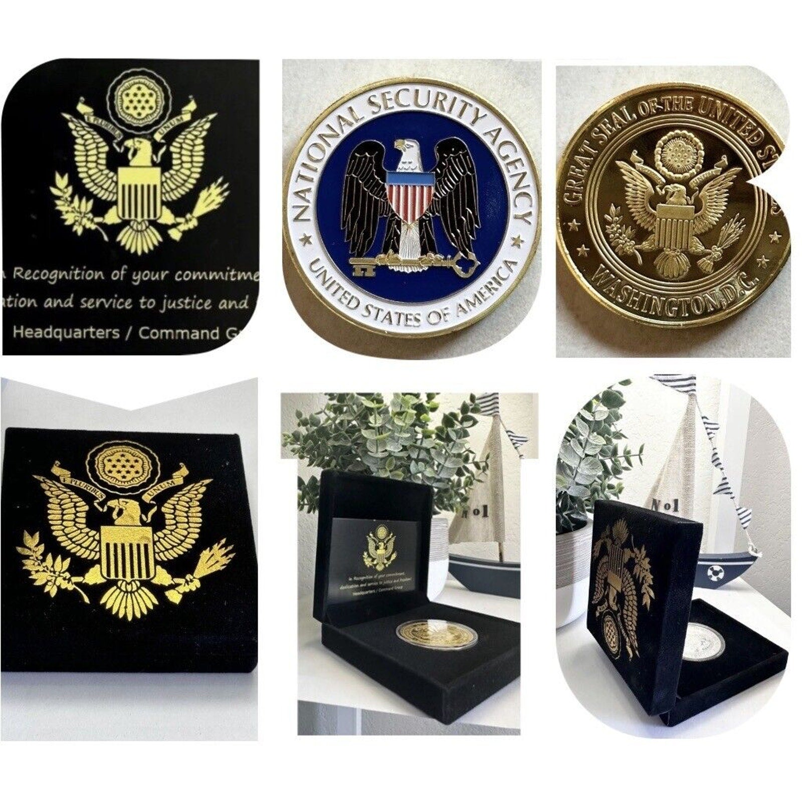 National Security Agency NSA Challenge Coin USA