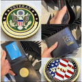 US Army Veteran with Credential coin holder wallet