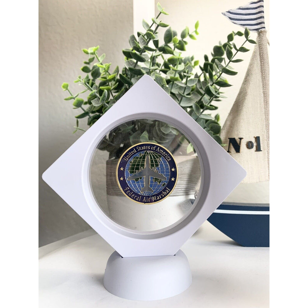 U S Federal Air Marshal Challenge Coin Come With 3D Display Case