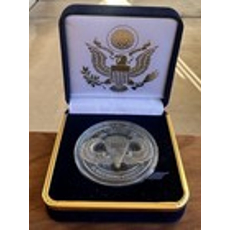 Department of Energy (DOE) Challenge Coin With Blue Velvet Case. Fast Shipping!